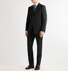 TOM FORD - Shelton Slim-Fit Cotton and Silk-Blend Suit Trousers - Black