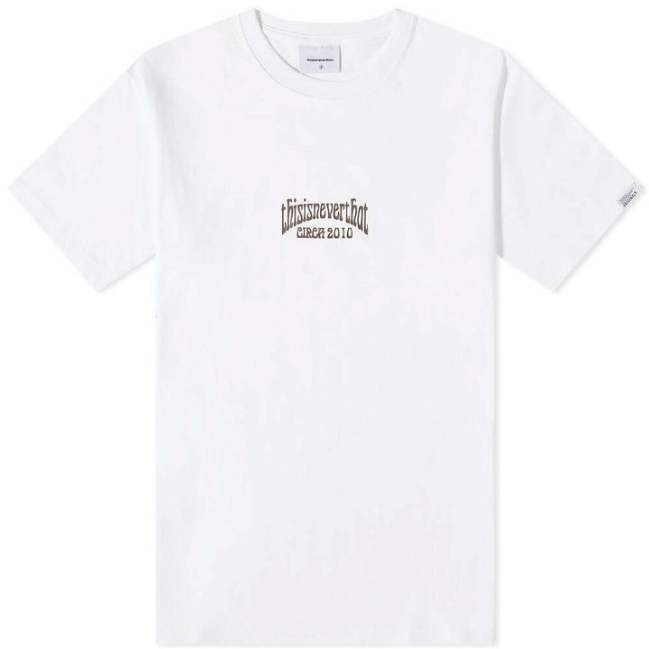 Photo: thisisneverthat Men's RS Logo T-Shirt in Off White