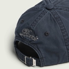 AMI Paris Men's Washed Cotton Embroidered Cap in Black Lave