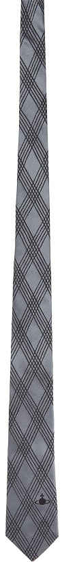 Photo: Vivienne Westwood Grey Silk Check Tie
