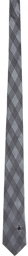 Vivienne Westwood Grey Silk Check Tie