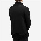 Comme des Garçons Homme Plus Men's Poly Wool Panel Cardigan in Black