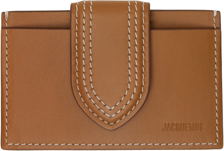 Photo: JACQUEMUS Brown 'The Bambino' Card Holder