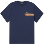 A.P.C. Men's Isaac Logo T-Shirt in Dark Navy