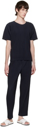 Homme Plissé Issey Miyake Navy Basics T-Shirt