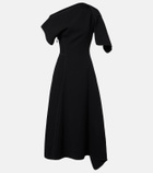 Maticevski Diadem draped asymmetric midi dress