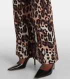 Diane von Furstenberg Brooklyn leopard-print flared pants