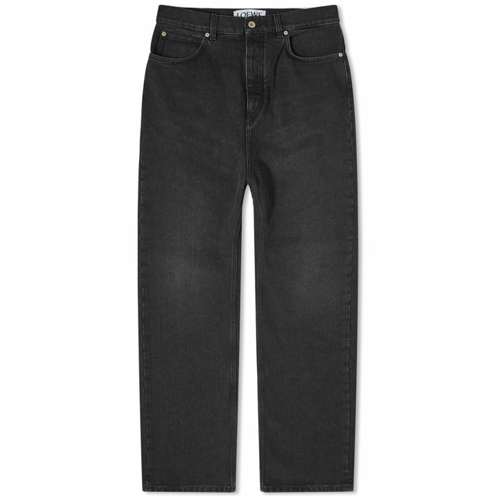 Photo: Loewe Men's Straight Jeans in Washed Black