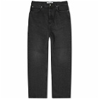 Loewe Men's Straight Jeans in Washed Black