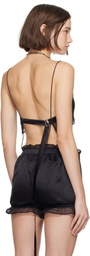 Ann Demeulemeester Black Colletta Bra