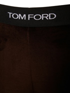 TOM FORD - Velvet Logo High Waist Leggings