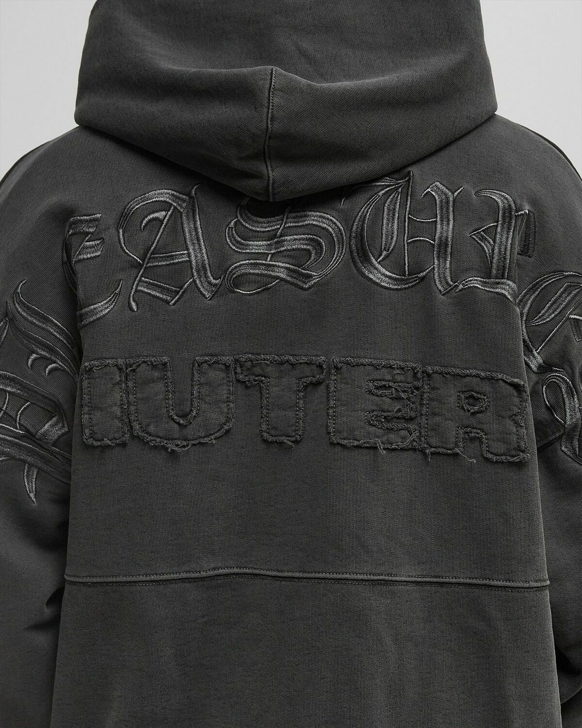Pleasures X Iuter MARCO HOODIE Grey Mens Hoody