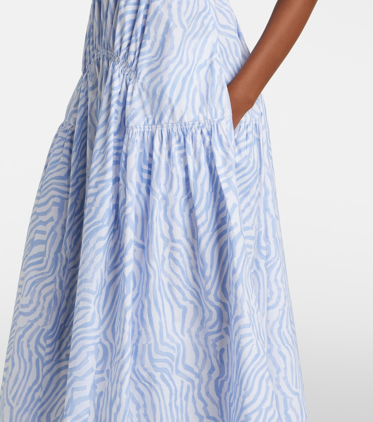 Proenza Schouler White Label Michelyn printed cotton-blend maxi dress