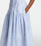 Proenza Schouler White Label Michelyn printed cotton-blend maxi dress