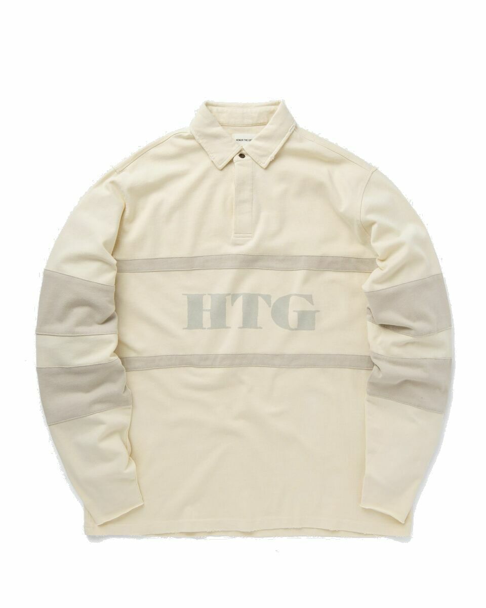 Photo: Honor The Gift Unisex Oversized Rugby Beige - Mens - Longsleeves