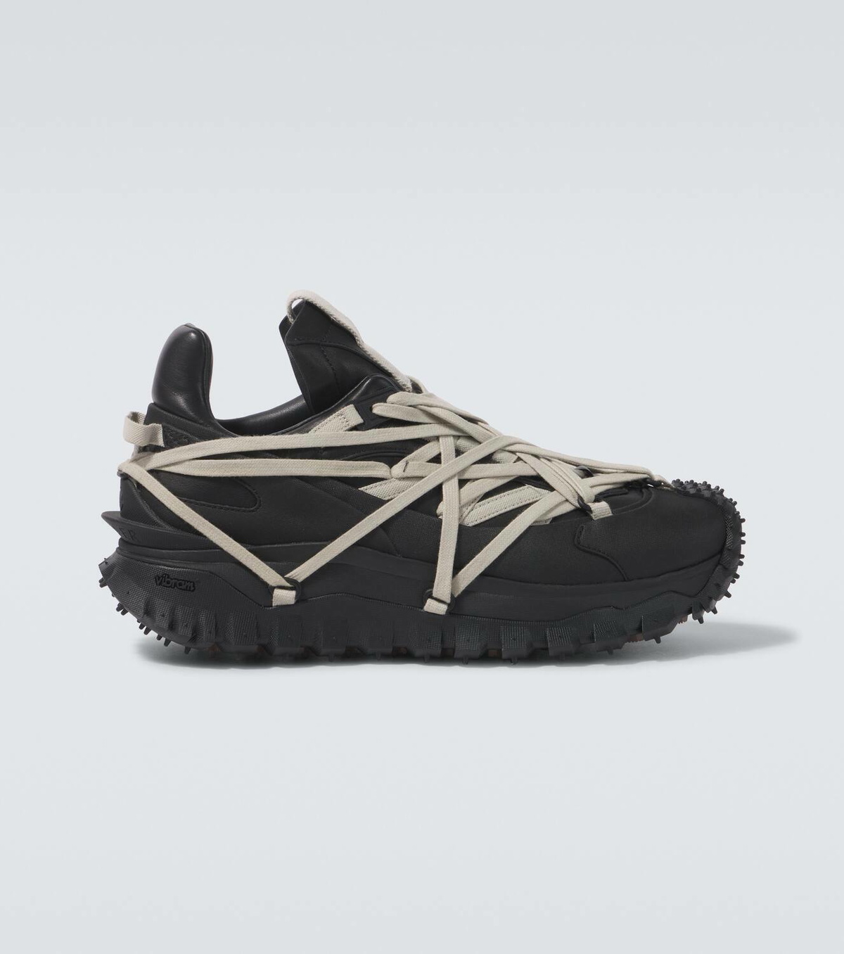 靴 Moncler x Rick Owens Trailgrip Megalace RICK OWENS + Moncler Trailgrip Megalace leather-trimmed