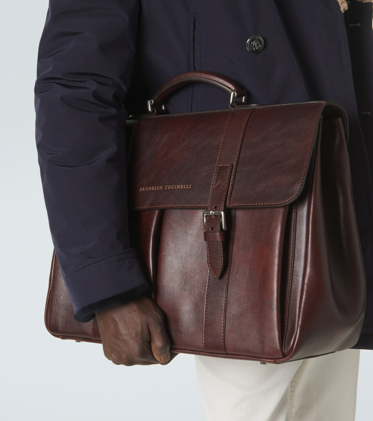 Brunello Cucinelli Leather briefcase