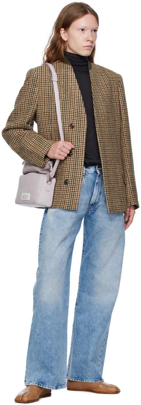 Maison Margiela Purple Logo Crossbody Bag