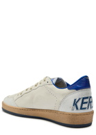 Golden Goose Ball Star Distressed Leather Sneakers White