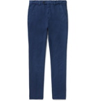 Brunello Cucinelli - Navy Tapered Linen and Cotton-Blend Trousers - Navy