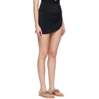 BALMAIN Black Tie Sarong Cover-Up Skirt