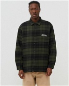 Edwin Sven Shirt Lined Mid Flannel Brushed Green - Mens - Overshirts