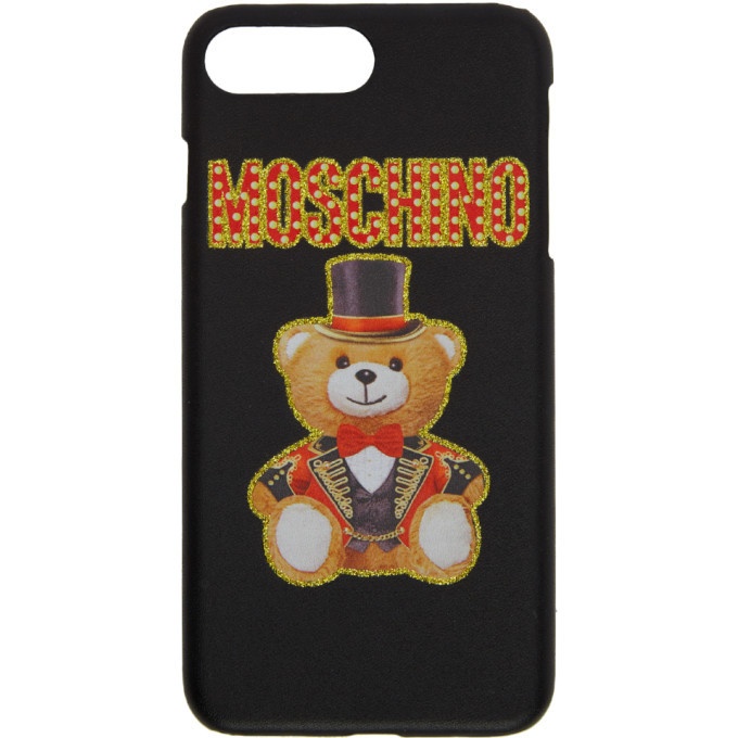 Photo: Moschino Black Teddy Bear iPhone 8 Plus Case