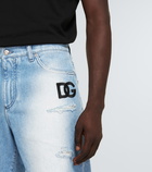 Dolce&Gabbana - Distressed denim Bermuda shorts