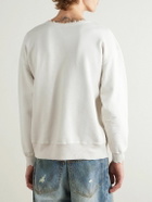 SAINT MXXXXXX - Logo-Print Cotton-Jersey Sweatshirt - White