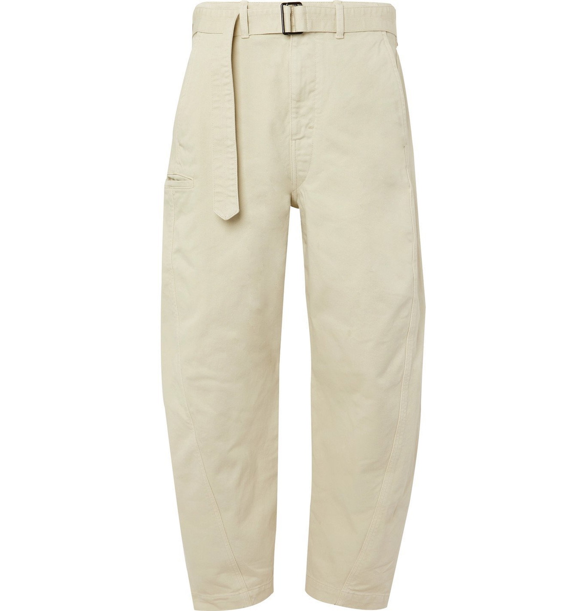 Lemaire - Wide-Leg Belted Denim Trousers - Neutrals Lemaire