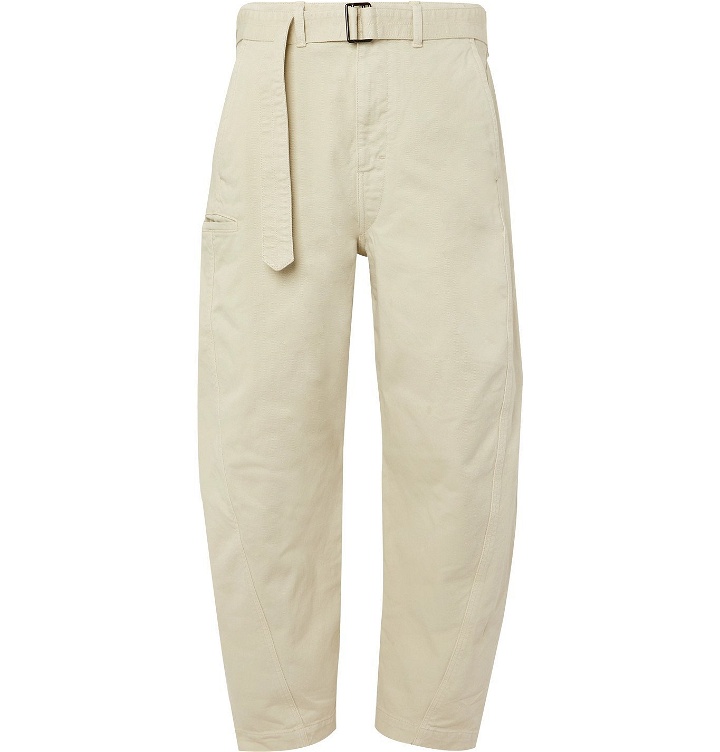 Photo: Lemaire - Wide-Leg Belted Denim Trousers - Neutrals