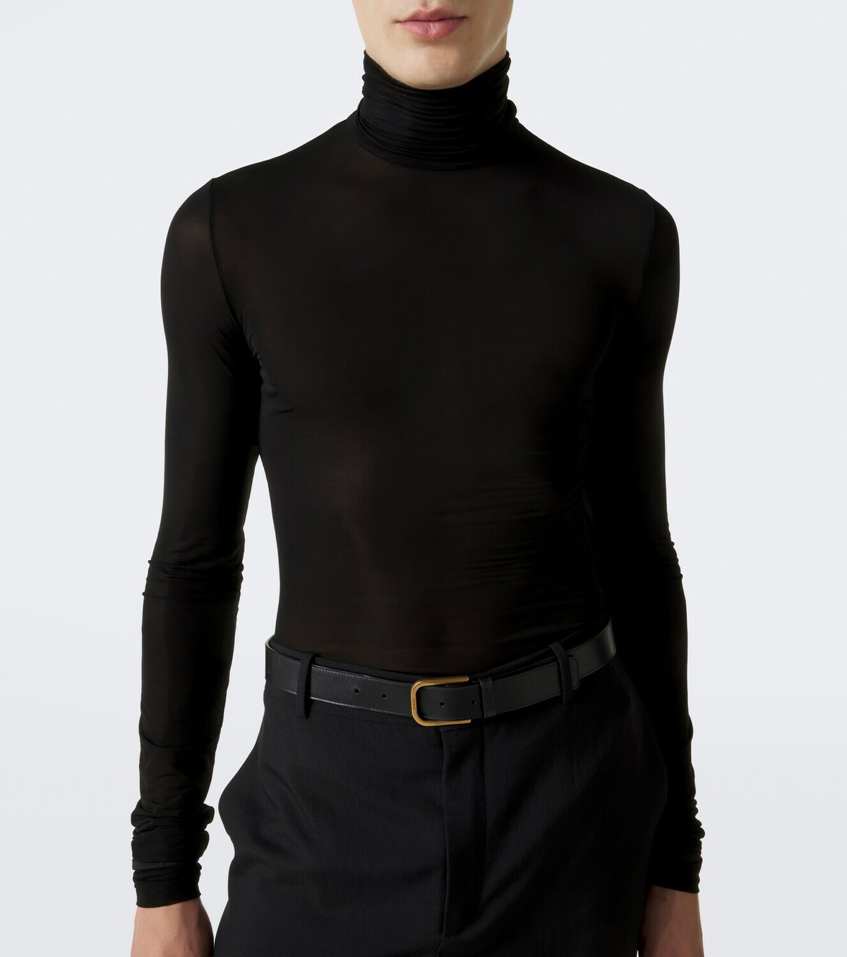 Saint Laurent Jersey turtleneck top