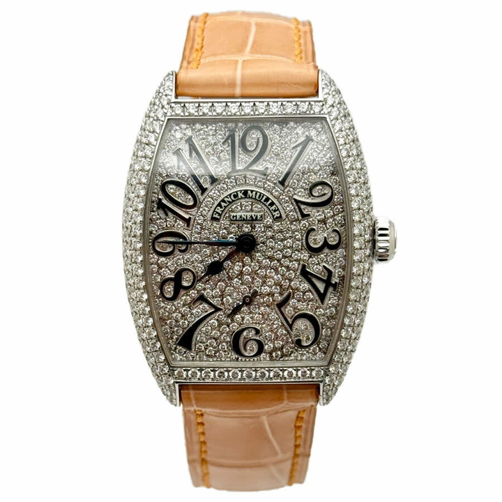 Photo: Franck Muller Cintree Curvex Sunset Hand Wind Diamond Ladies Watch 7500 S6 D CD-SALMON