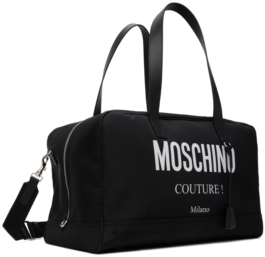 Moschino Black 'Moschino Couture' Nylon Travel Duffle Bag