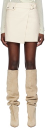 Nanushka Off-White Susan Miniskirt