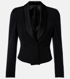 McQueen Cropped wool blazer