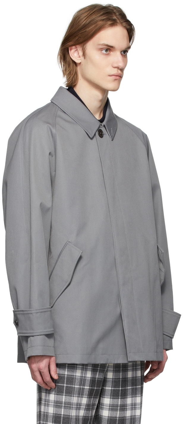 Thom Browne Grey Driver Jacket Thom Browne