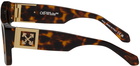 Off-White Tortoiseshell Leonardo Sunglasses