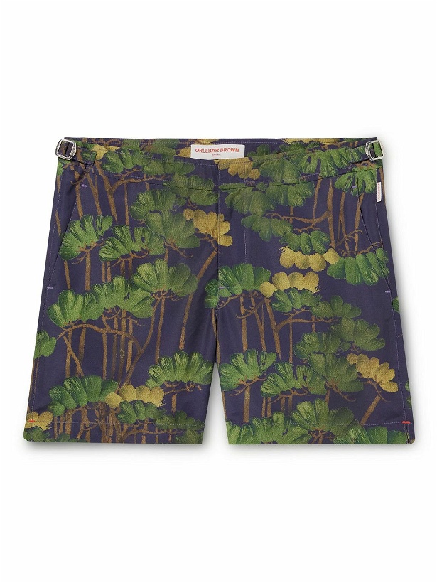 Photo: Orlebar Brown - Bulldog Fantasy Floral-Print Recycled Swim Shorts - Blue
