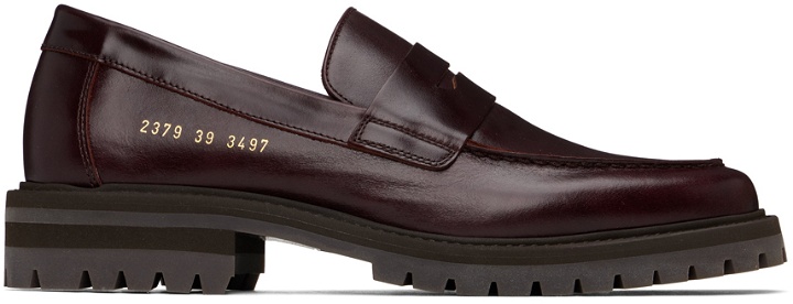 Photo: Common Projects Burgundy Leather Loafers