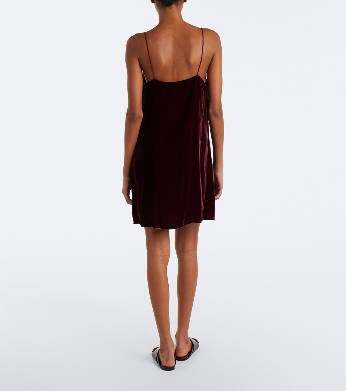 Asceno Forio velvet minidress