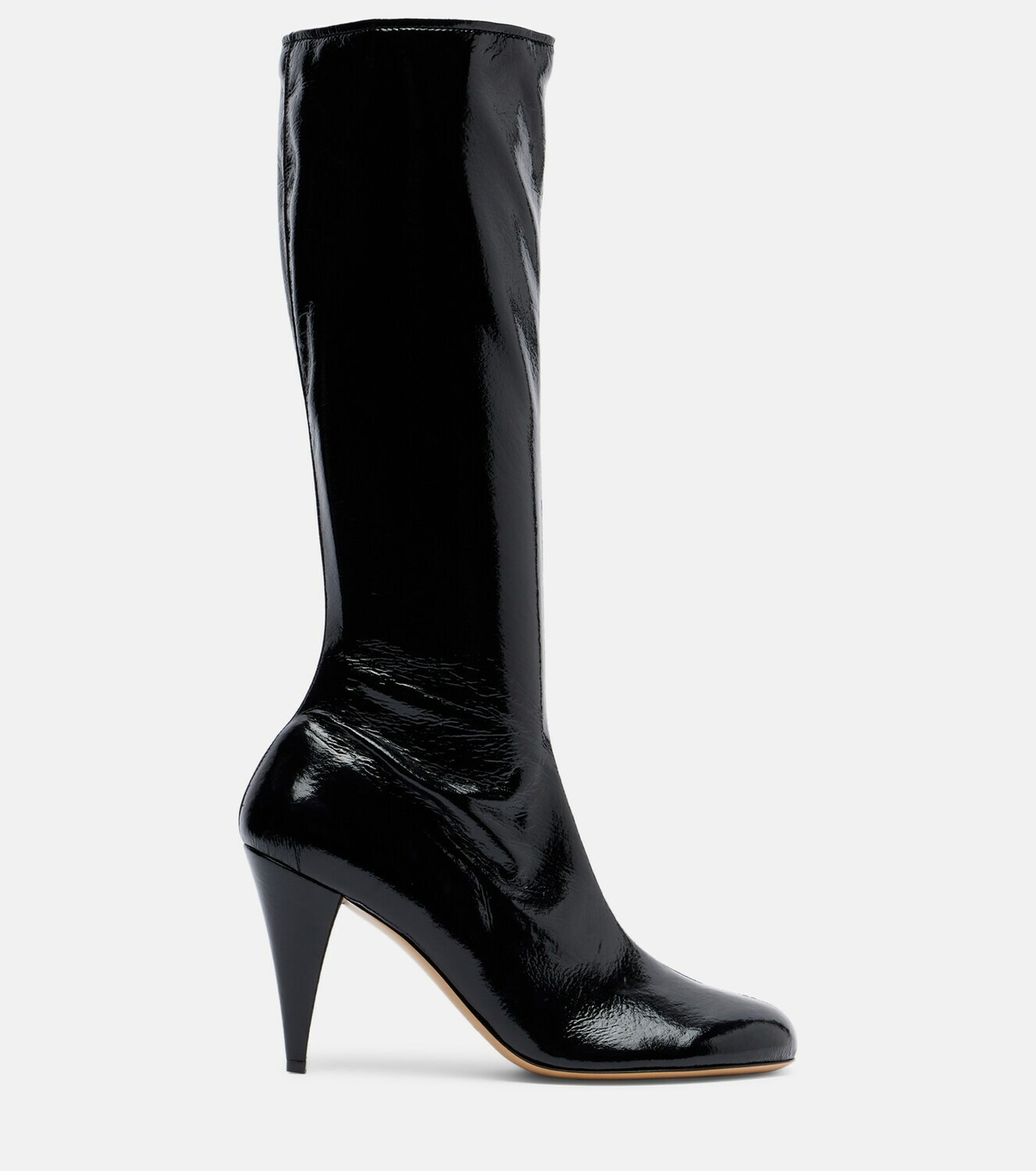 Le Monde Béryl x Kim Sion Madison 95 patent leather knee-high boots