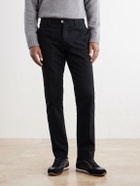 Slowear - Incotex Straight-Leg Cotton-Blend Twill Trousers - Black