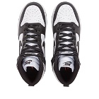 Nike Men's Dunk Hi-Top Retro Sneakers in White/Black/Total Orange