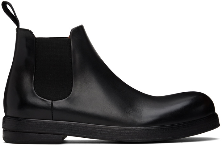 Photo: Marsèll Black Zucca Zeppa Beatle Chelsea Boots