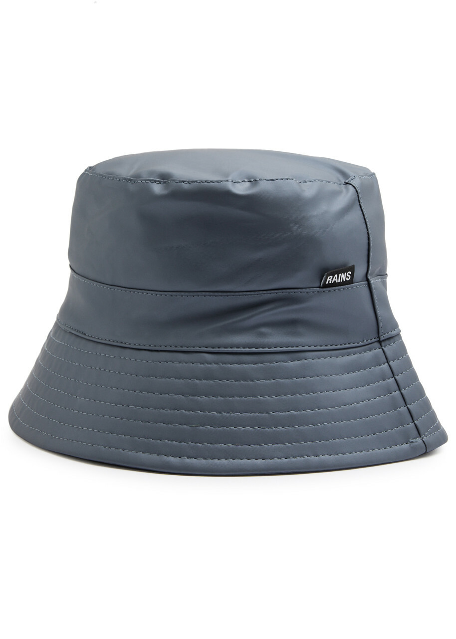 Rains Rubberised Bucket hat Blue