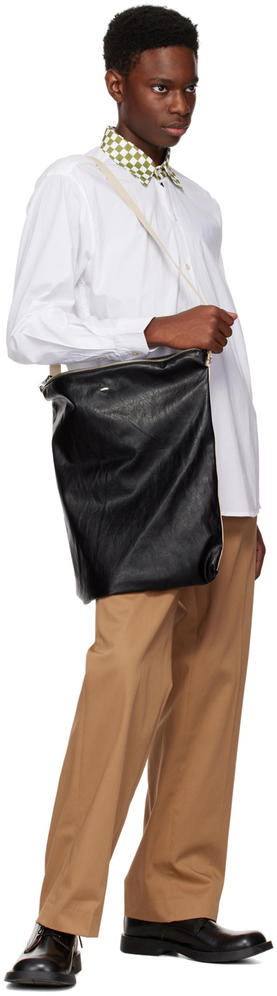 Connor McKnight White Checkerboard Collar Shirt