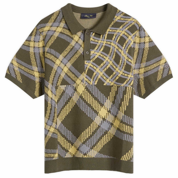 Photo: Dime Men's Antique Polo in Brown Multi