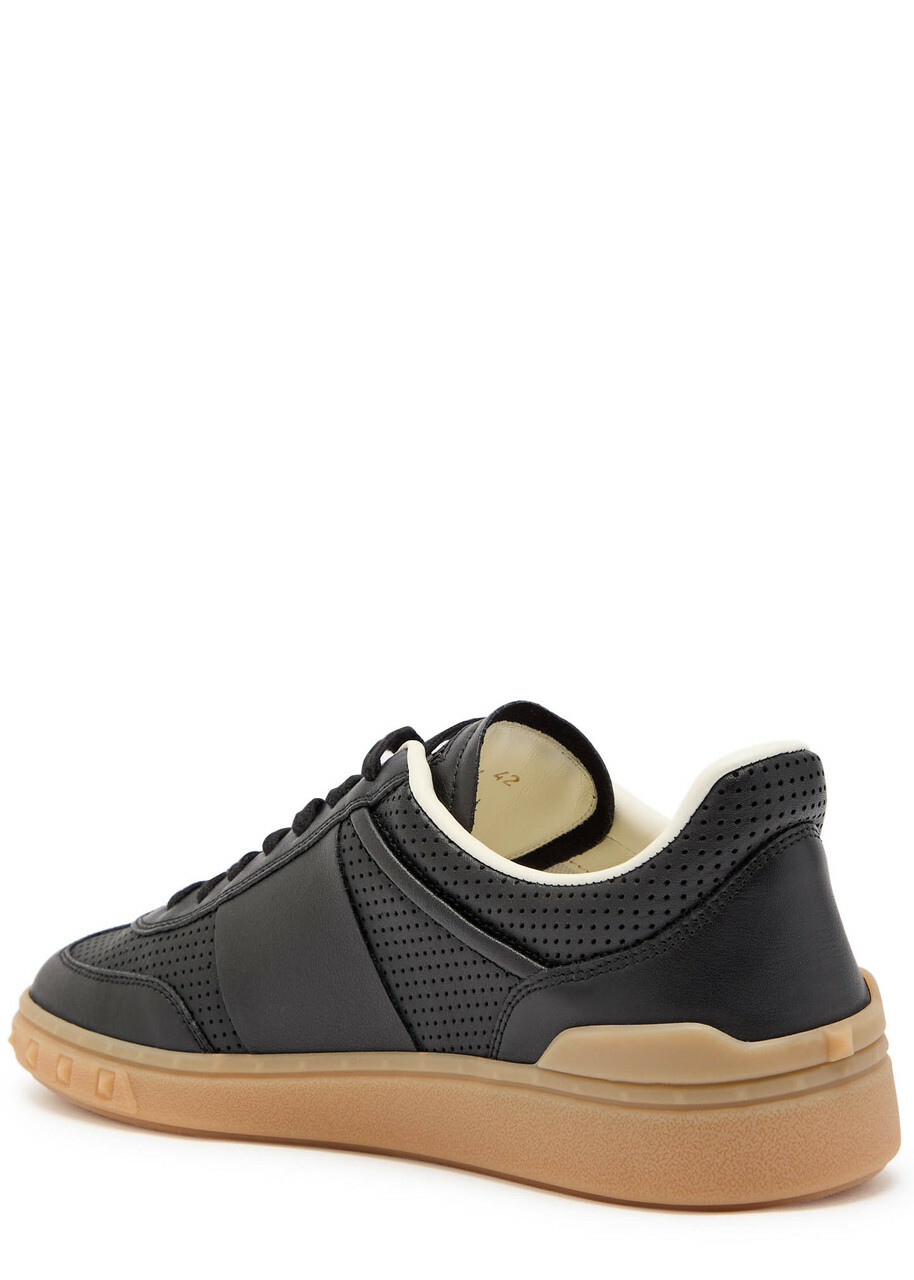 Valentino Garavani Upvillage Panelled Leather Sneakers Black