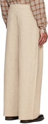 Holzweiler Beige Alex One Pleat Trousers